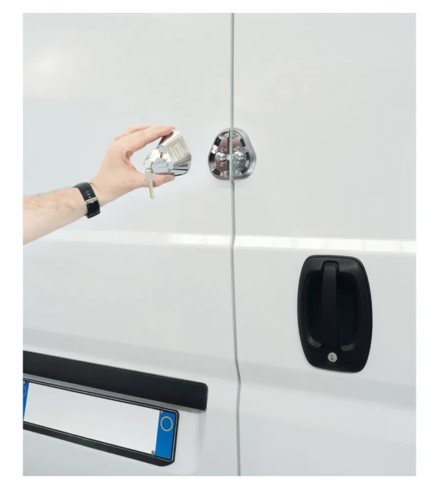 Kit 2 serrature aggiuntive per porte veicoli commerciali "vigilant" - 65412>Lampa Best