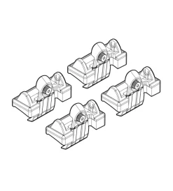 Kit attacchi per barre auto portatutto seat altea 4d 04/04>, toledo 01/05>08  n21045>Nordrive Best