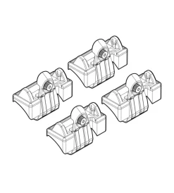 Kit attacchi per barre auto portatutto vw polo 11/02>8/09  n21024>Nordrive Online