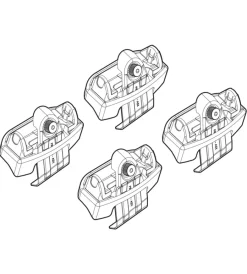 Kit attacchi per barre auto portatutto toyota verso 09>  n21201>Nordrive Outlet