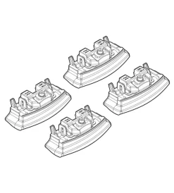 Kit attacchi per barre auto portatutto hyundai i20 3/5p 14>  n21174>Nordrive Best