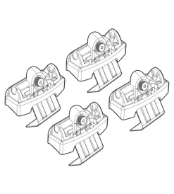 Kit attacchi per barre auto portatutto citroen ds4 11>  n21118>Nordrive