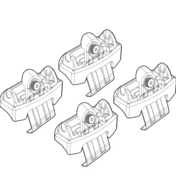 Kit attacchi per barre auto portatutto honda cr-v 12>  n21193>Nordrive Hot