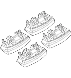 Kit attacchi per barre auto portatutto renault koleos 08> (no railing)  n21137>Nordrive Hot