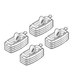 Kit attacchi per barre auto portatutto seat leon 3/5d 3/00>8/05, toledo 3/5d  n21031>Nordrive Hot