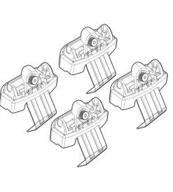 Kit attacchi per barre auto portatutto vw golf 5p vii 11/12 n21129>Nordrive Hot