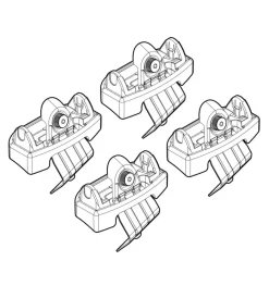 Kit attacchi per barre auto portatutto alfa giulietta  04/10-  n21101><noscript><img width=