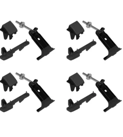 Kit attacchi per barre auto portatutto clamp snap - k-5  n21415>Nordrive Outlet