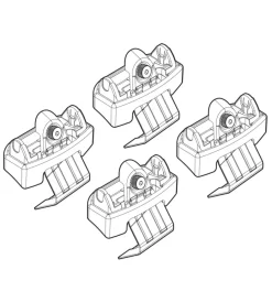 Kit attacchi per barre auto portatutto peugeot 3008 16>  n21204>Nordrive Discount