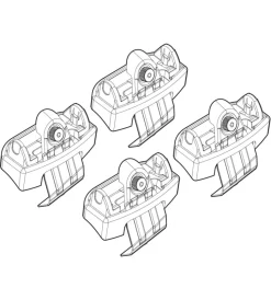 Kit attacchi per barre auto portatutto audi a6 4p 11>  n21194>Nordrive Best