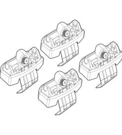 Kit attacchi per barre auto portatutto audi a4 4p 15>  n21183>Nordrive New