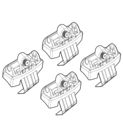 Kit attacchi per barre auto portatutto renault scenic 16>  n21200>Nordrive Best