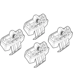 Kit attacchi per barre auto portatutto alfa romeo stelvio 17>  n21206>Nordrive New