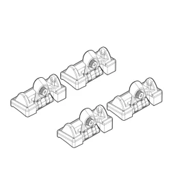 Kit attacchi per barre auto portatutto renault clio 5d 3/98>9/05,clio storia  n21004>Nordrive Discount