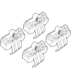 Kit attacchi per barre auto portatutto honda hr-v 15>  n21192>Nordrive Outlet