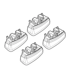 Kit attacchi per barre auto portatutto peugeot 308 09/07->  n21108>Nordrive New