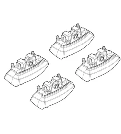 Kit attacchi per barre auto portatutto opel adam 13>  n21154>Nordrive Discount