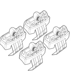 Kit attacchi per barre auto portatutto renault captur 13>  n21133>Nordrive