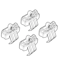 Kit attacchi per barre auto portatutto vw polo 5p 17>  n21214>Nordrive Discount