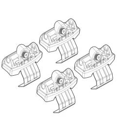 Kit attacchi per barre auto portatutto land rover    evoque 5p (no railin  n21149>Nordrive New