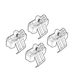 Kit attacchi per barre auto portatutto peugeot 508 4p 18>  n21226>Nordrive Clearance