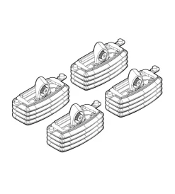 Kit attacchi per barre auto portatutto fiat croma (no railing) 05/05>  n21053>Nordrive Discount