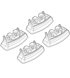 Kit attacchi per barre auto portatutto mazda cx-7 06/07>12/12  n21153>Nordrive