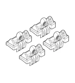 Kit attacchi per barre auto portatutto bmw x5(no railin 5/00><noscript><img width=