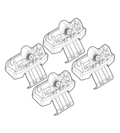 Kit attacchi per barre auto portatutto nissan juke 10>  n21131>Nordrive