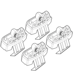 Kit attacchi per barre auto portatutto seat ibiza 5p 06/08>  n21143>Nordrive New