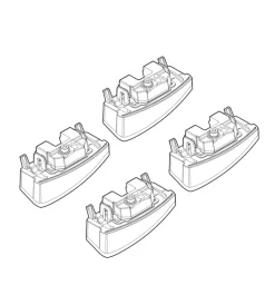 Kit attacchi per barre auto portatutto fiat panda    (no railing) 02/12  n21159>Nordrive Sale