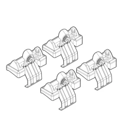 Kit attacchi per barre auto portatutto ford fusion 10/02><noscript><img width=