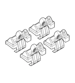 Kit attacchi per barre auto portatutto audi a6 9/04>4/11  n21035>Nordrive Outlet