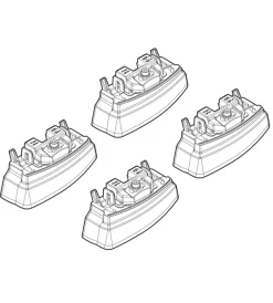 Kit attacchi per barre auto portatutto mercedes classec 14>  n21163>Nordrive