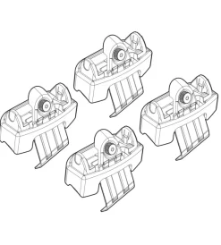 Kit attacchi per barre auto portatutto fiat freemont (no railing) 11>  n21162>Nordrive New