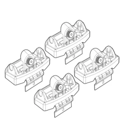 Kit attacchi per barre auto portatutto nissan qashqai  03/07  n21147>Nordrive Sale