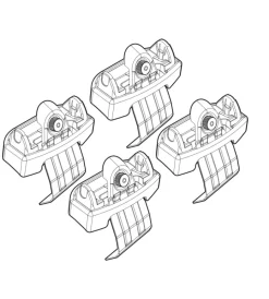 Kit attacchi per barre auto portatutto renault scenic x-mode 09>  n21132>Nordrive Outlet