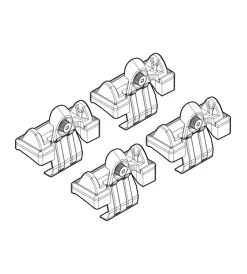 Kit attacchi per barre auto portatutto toyota corolla 01/02>12/07  n21008>Nordrive Sale