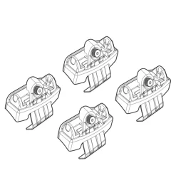 Kit attacchi per barre auto portatutto audi q2 16>  n21218>Nordrive New