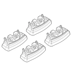 Kit attacchi per barre auto portatutto mazda cx-5 04/12>  n21152>Nordrive