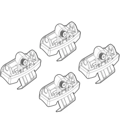 Kit attacchi per barre auto portatutto kia optima 16>  n21203>Nordrive Outlet