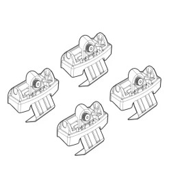 Kit attacchi per barre auto portatutto renault clio v 19><noscript><img width=