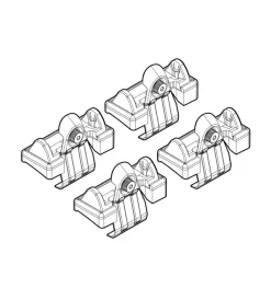 Kit attacchi per barre auto portatutto toyota avensis 4d 05/03>03/09  n21040>Nordrive