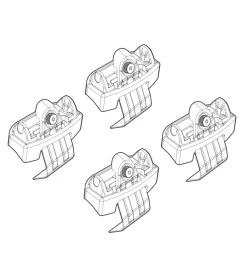 Kit attacchi per barre auto portatutto skoda scala 5p 19>  n21232>Nordrive Outlet