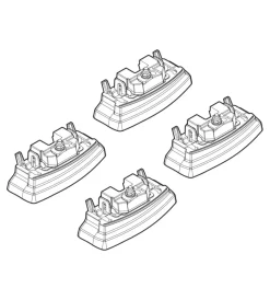 Kit attacchi per barre auto portatutto mercedes classe a 12>18, 18>  n21221>Nordrive Best