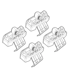 Kit attacchi per barre auto portatutto audi a4 07>  n21122>Nordrive Online