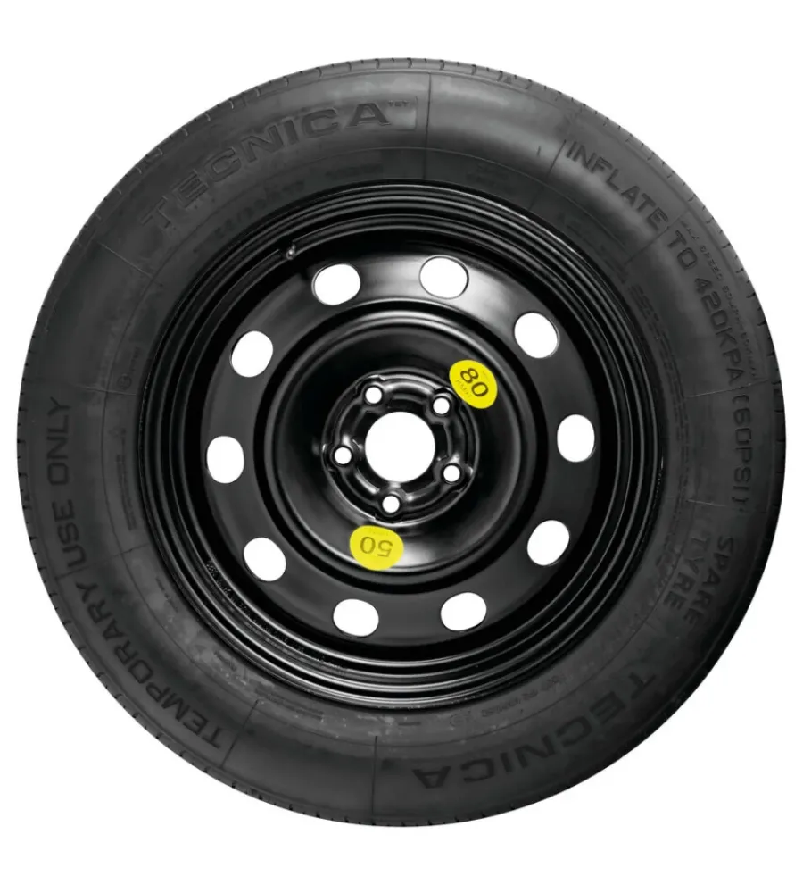 Kit ruotino di scorta - 125/70 18 lega con cric e chiave svita bulloni - 76027>Lampa Discount
