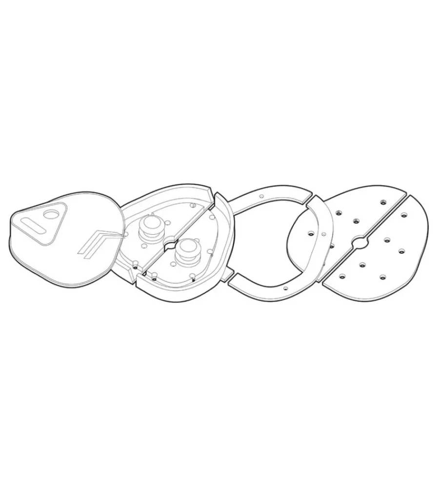 Kit serratura aggiuntiva per porte veicoli commerciali "vigilant" - 65411>Lampa Clearance