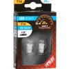 Lampada 1 led colour-led wide 12v - (t10) - w2,1x9,5d - 2 pz  - d/blister - bianco  58146> New