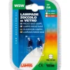 da con zoccolo vetro - (w5w) - 5w - w2,1x9,5d - 2 pz  - d/blister - blu  58360>Lampa Best